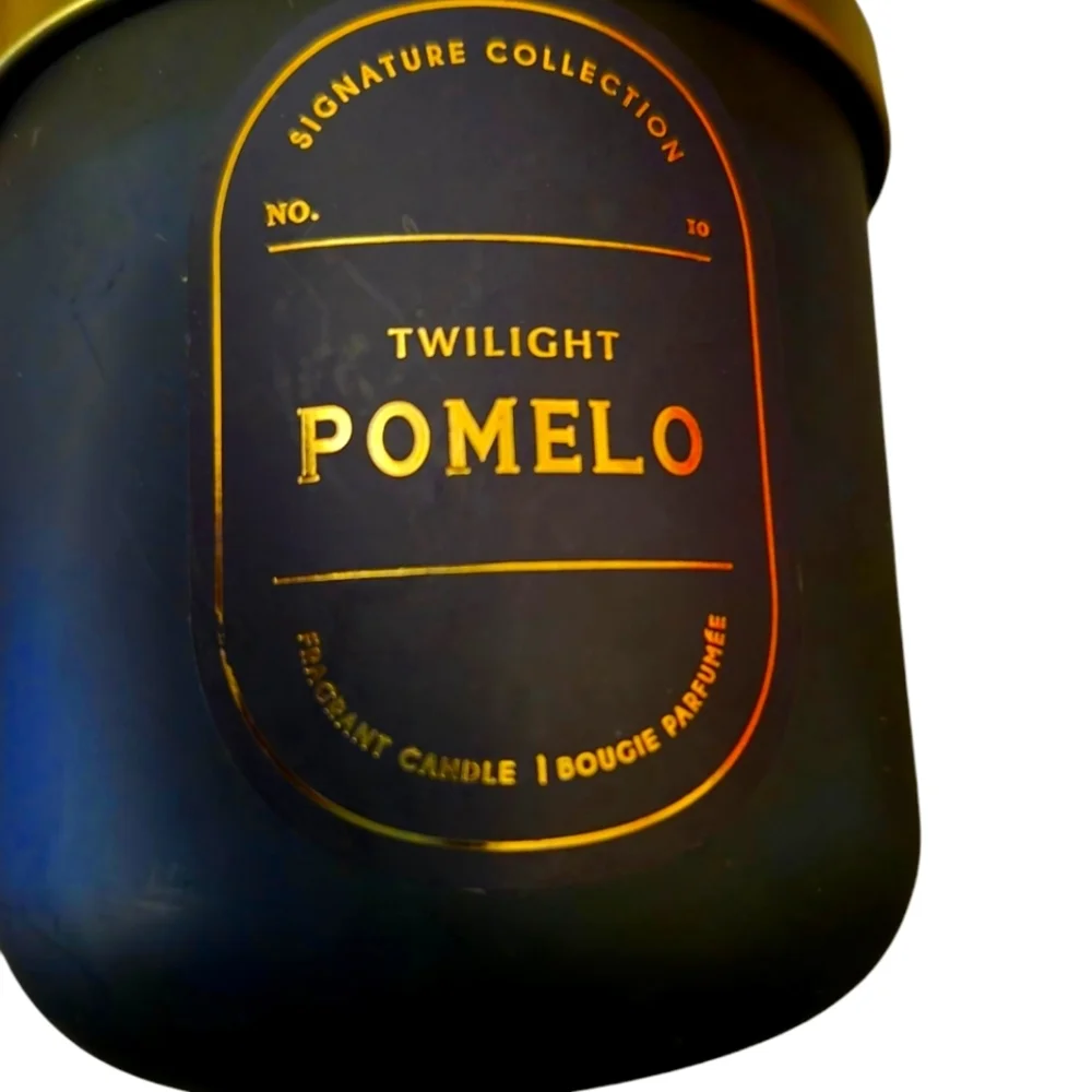 Twilight Pomelo Scented Jar Blue Wax Candle With 2 Wicks  12.5oz Brand New - Picture 6 of 8